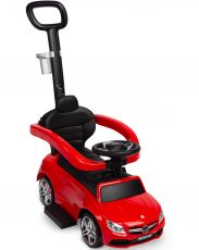 Машинка для катання Caretero (Toyz) Mercedes AMG C63 з батьківською ручкою Red